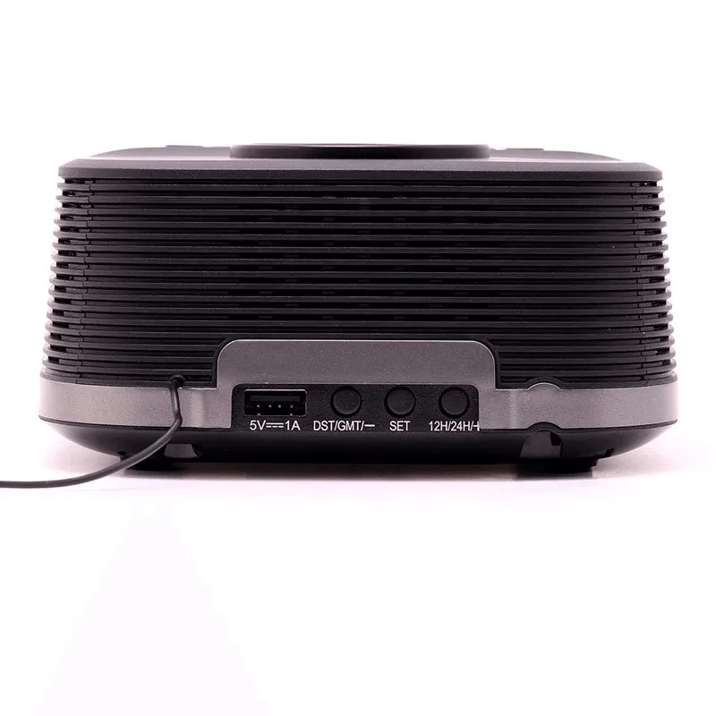 Nero Qi Wireless Charging Radio Clock Bluetooth Speaker Alarm USB-C
