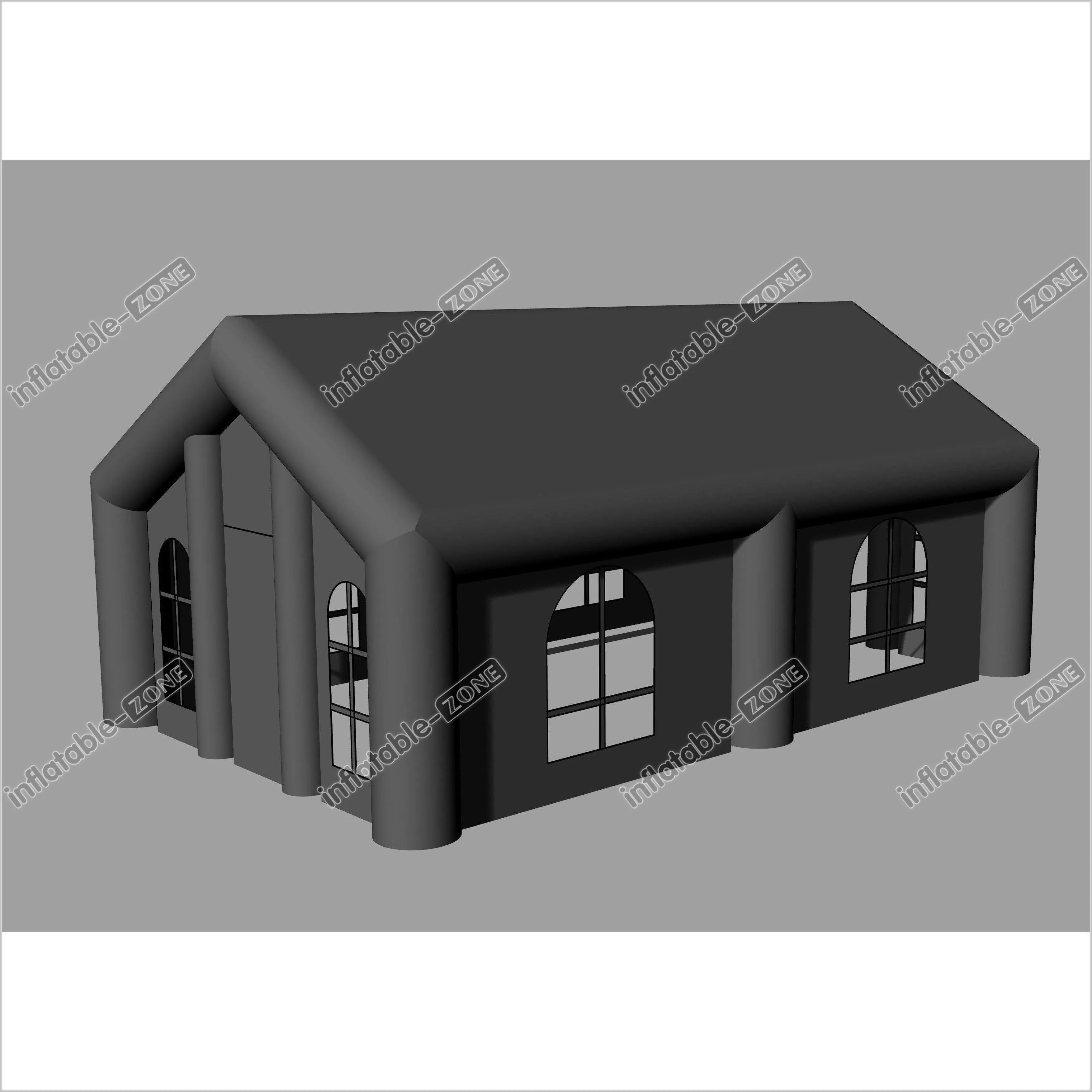 Outdoor Black Inflatable Wedding Party Tent Dining Room Inflatable Camping Tent