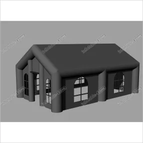 Outdoor Black Inflatable Wedding Party Tent Dining Room Inflatable Camping Tent