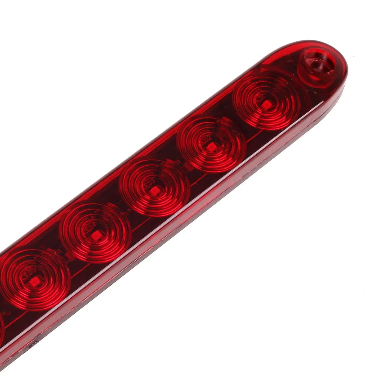 Partsam 15 inch 11 LED Trailer Tail Light Bar, 2Pcs Red LED Brake Stop Turn Tail Light Bar   2Pcs Utility White LED Back UP Reverse Running Boards Light Bar (2 Red   2 White)