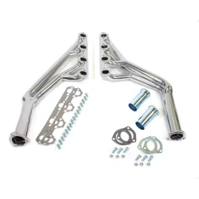 Patriot Exhaust Full Length Headers 1-1/2-1-3/4" Primary 3-1/2" Collector Steel - Metallic Ceramic