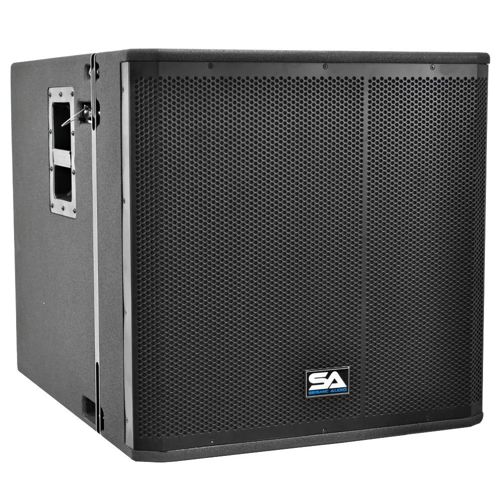 Powered Line Array System - 18 Inch Subwoofer, Two 12 Inch Line Array Speakers and Mounting Frame