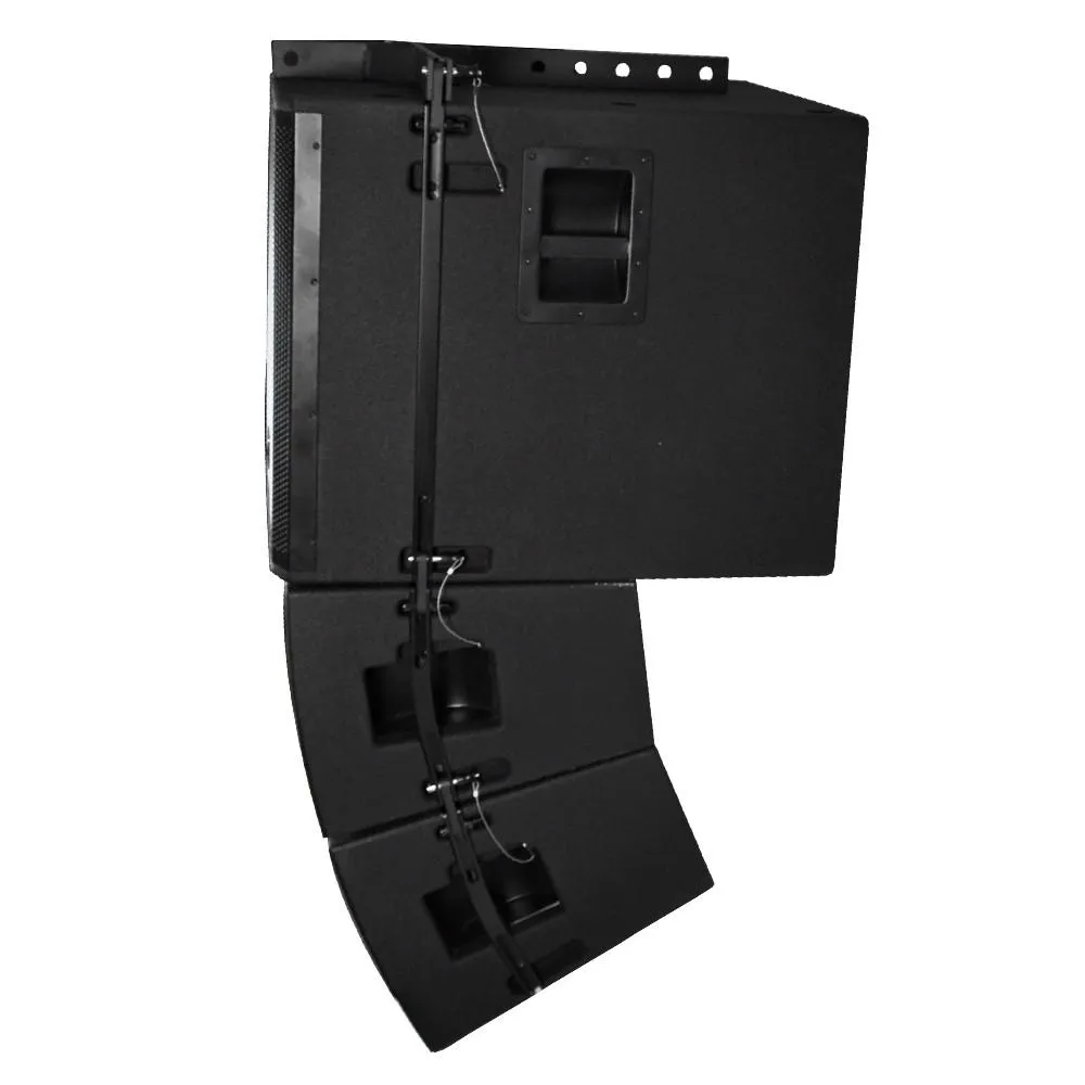 Powered Line Array System - 18 Inch Subwoofer, Two 12 Inch Line Array Speakers and Mounting Frame