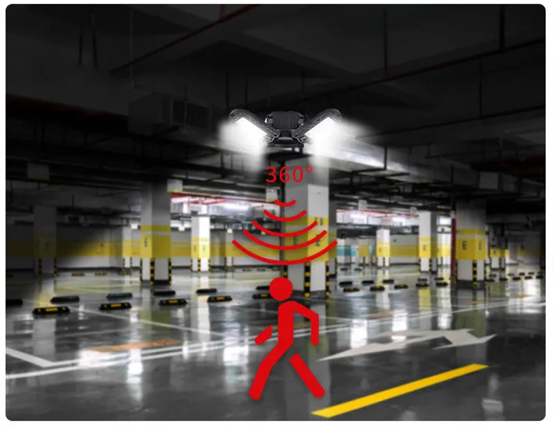 Powerful, Multi-Angle LED Lamp for outdoor events, Garage, Warehouse - Industrial strength Lamp High Intensity - long life - durable multipurpose lamp.