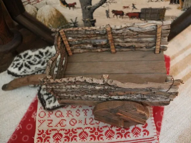 Prancing Horse Pull Toy Twig Cart Holiday Gathering Fabulous