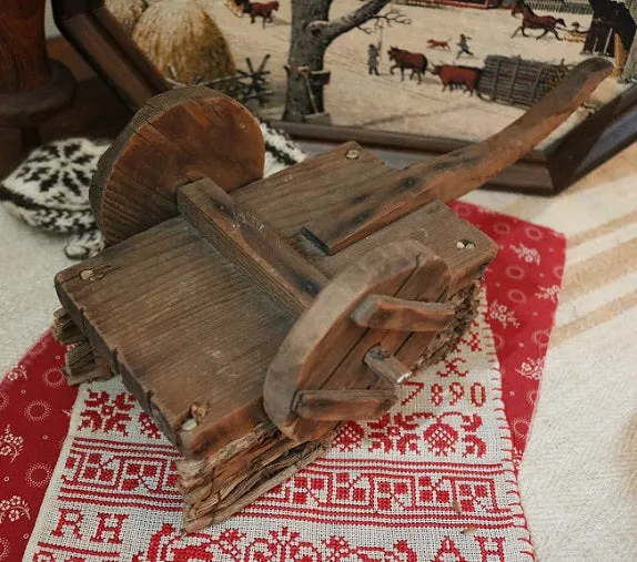 Prancing Horse Pull Toy Twig Cart Holiday Gathering Fabulous