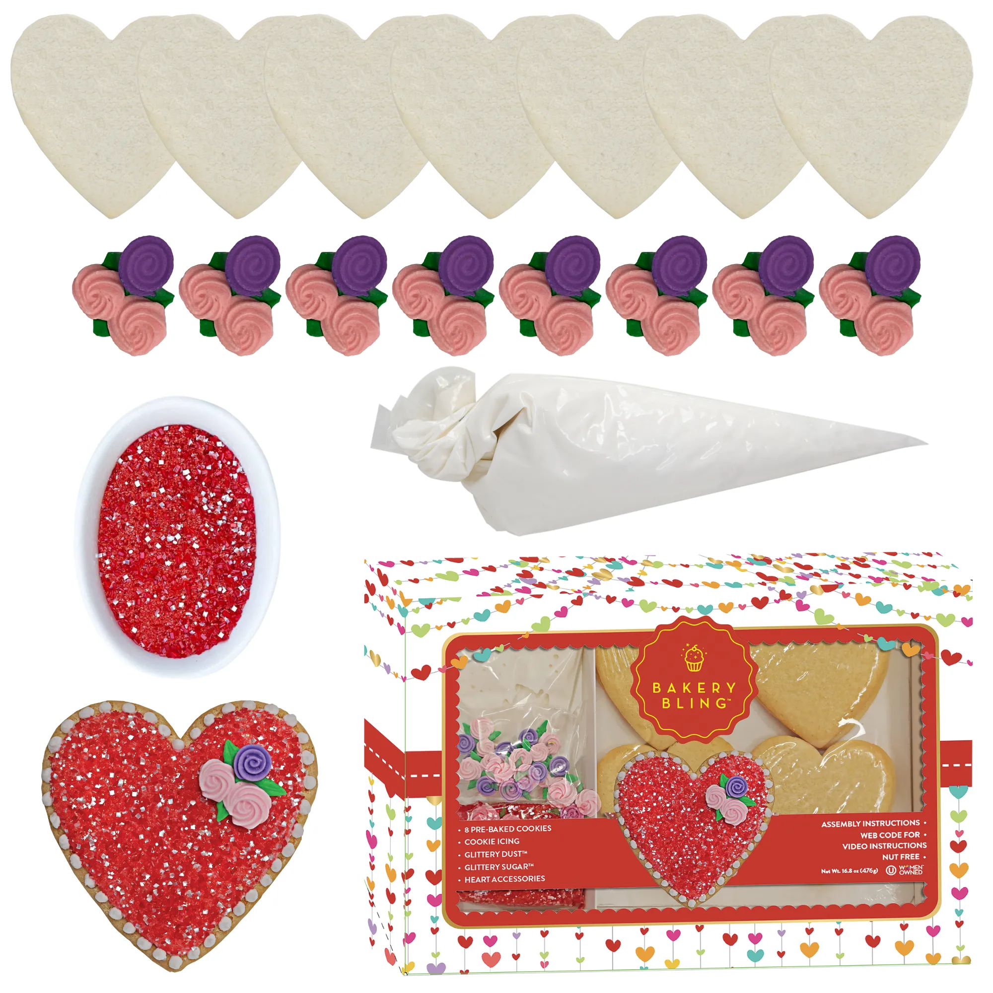 Pre-Order: Heart Designer Cookie Kit
