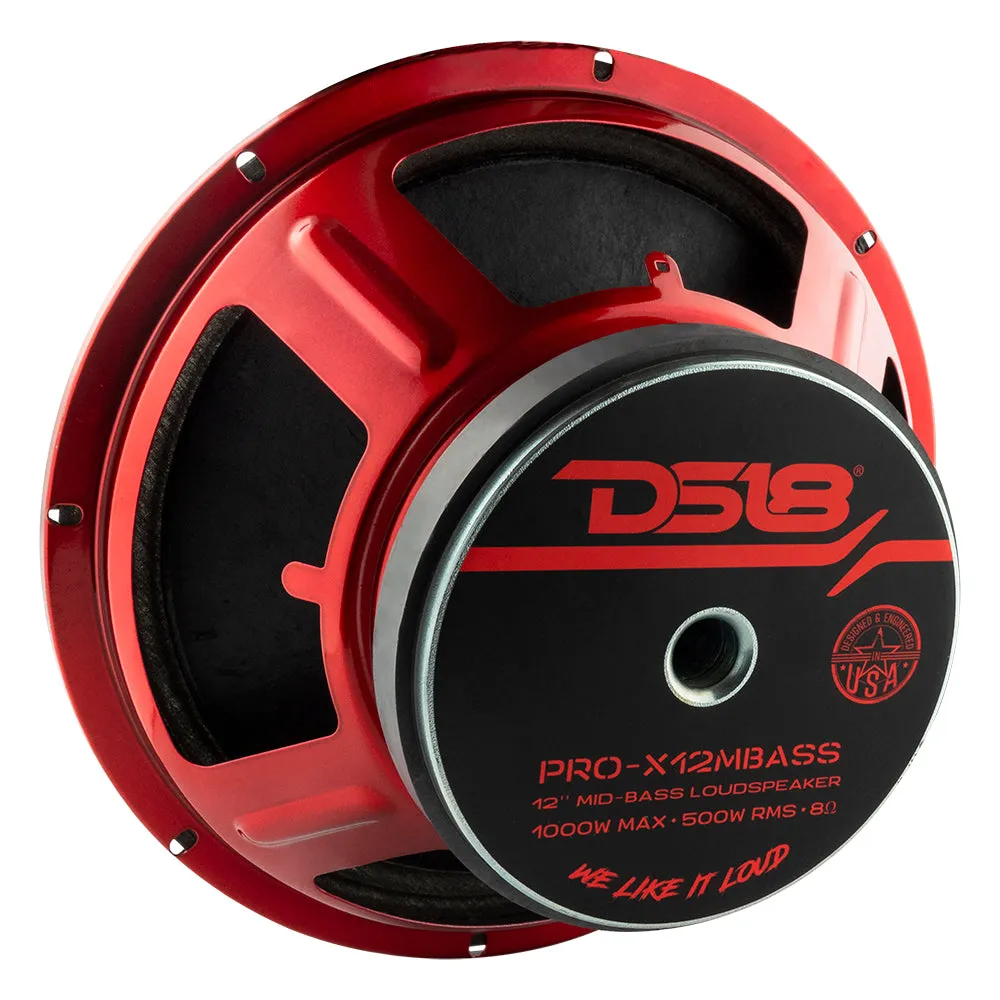 PRO-X 12" Mid-Bass Loudspeaker 500 Watts Rms 8-Ohm