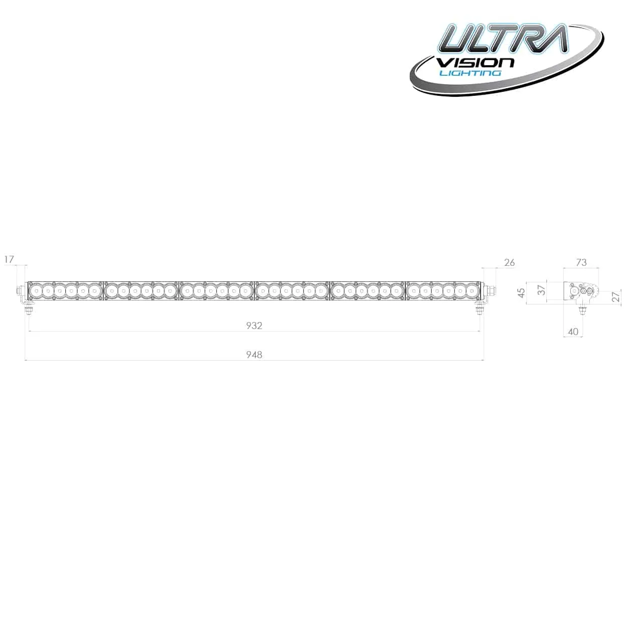 Raptor 180 LED 39″ Light Bar
