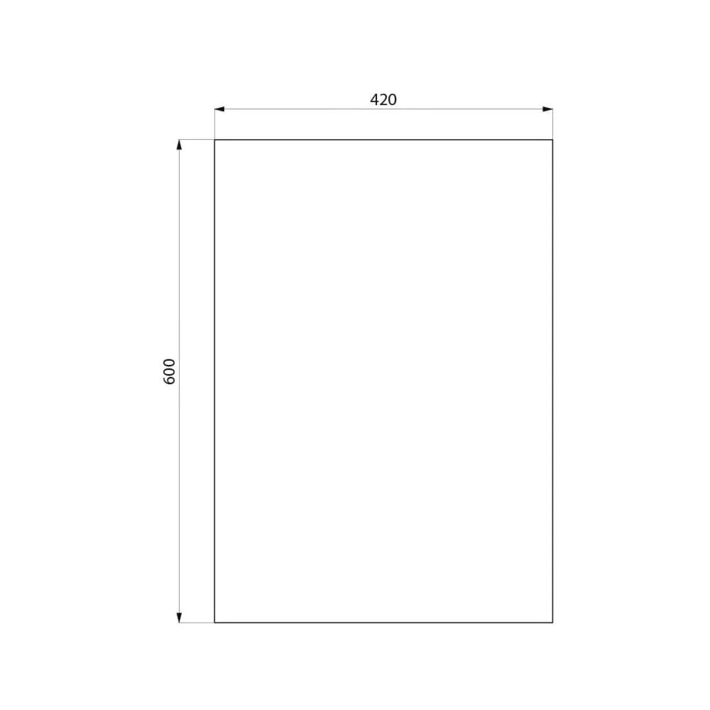 Rectangular Glass Vanity Mirror 3450 (420x600)
