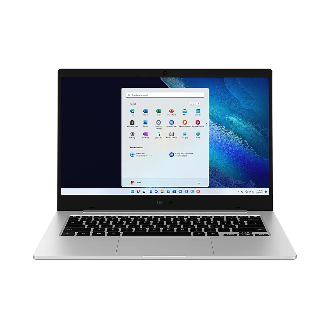Samsung Galaxy Book Go (Snapdragon 7c Gen 2/ 4GB/ 128GB Storage/ Win 11/ Silver) Laptop