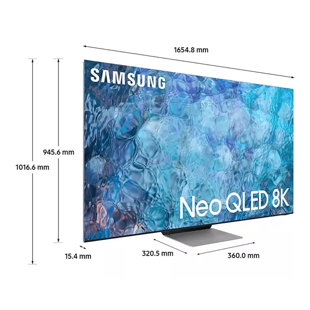Samsung QE85QN900ATXXU 85" 8K Neo QLED Smart TV Quantum HDR 4000 powered by HDR10  Quantum Matrix Technology PRO and Infinity Screen