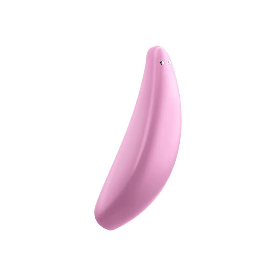 Satisfyer Curvy 3  2-N-1 Rechargeable Silicone Lay-On Clitoral Stimulator Pink