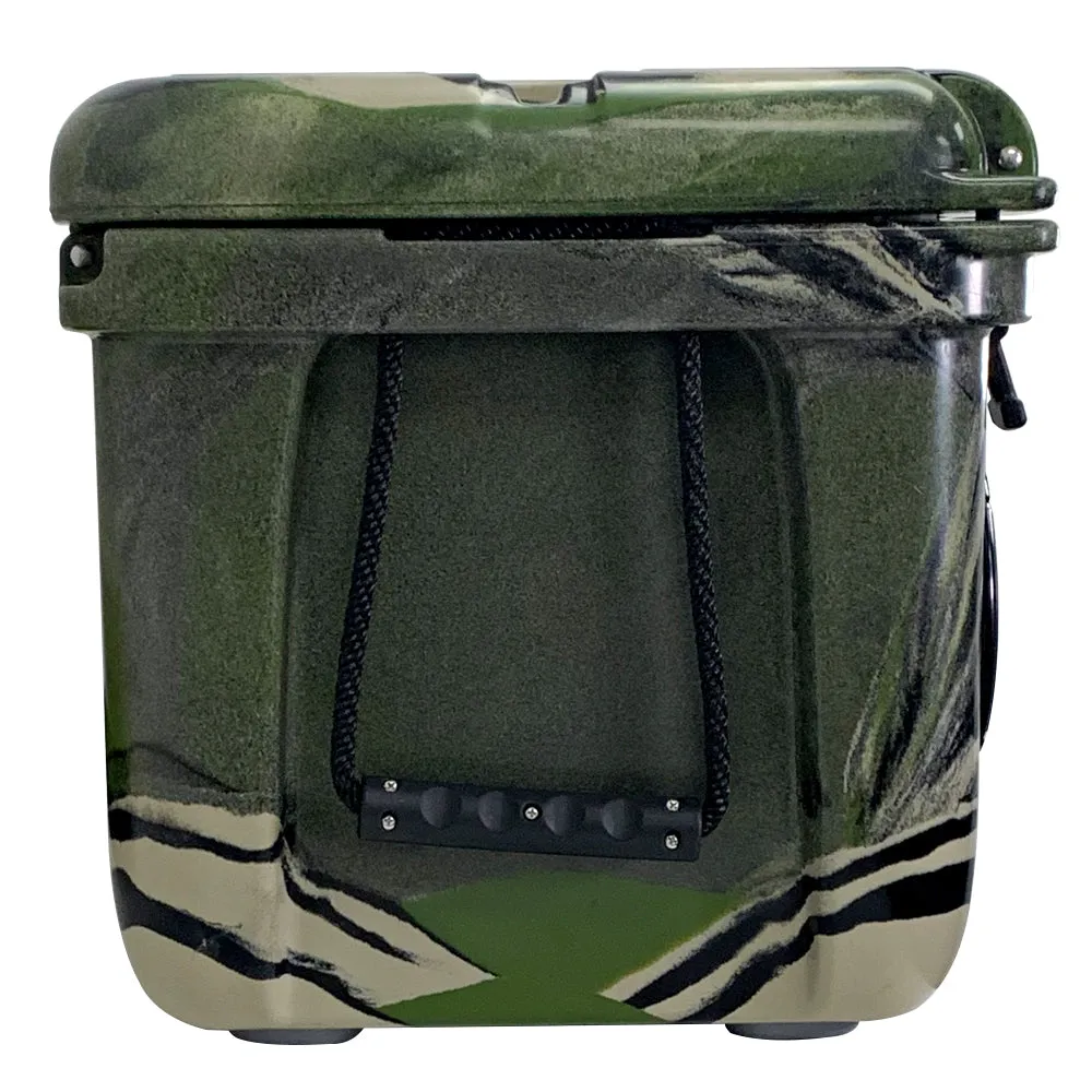 SC37WS-Camo - 37 Quart Camo Hard Cooler Box with Built-In Bluetooth Speakers