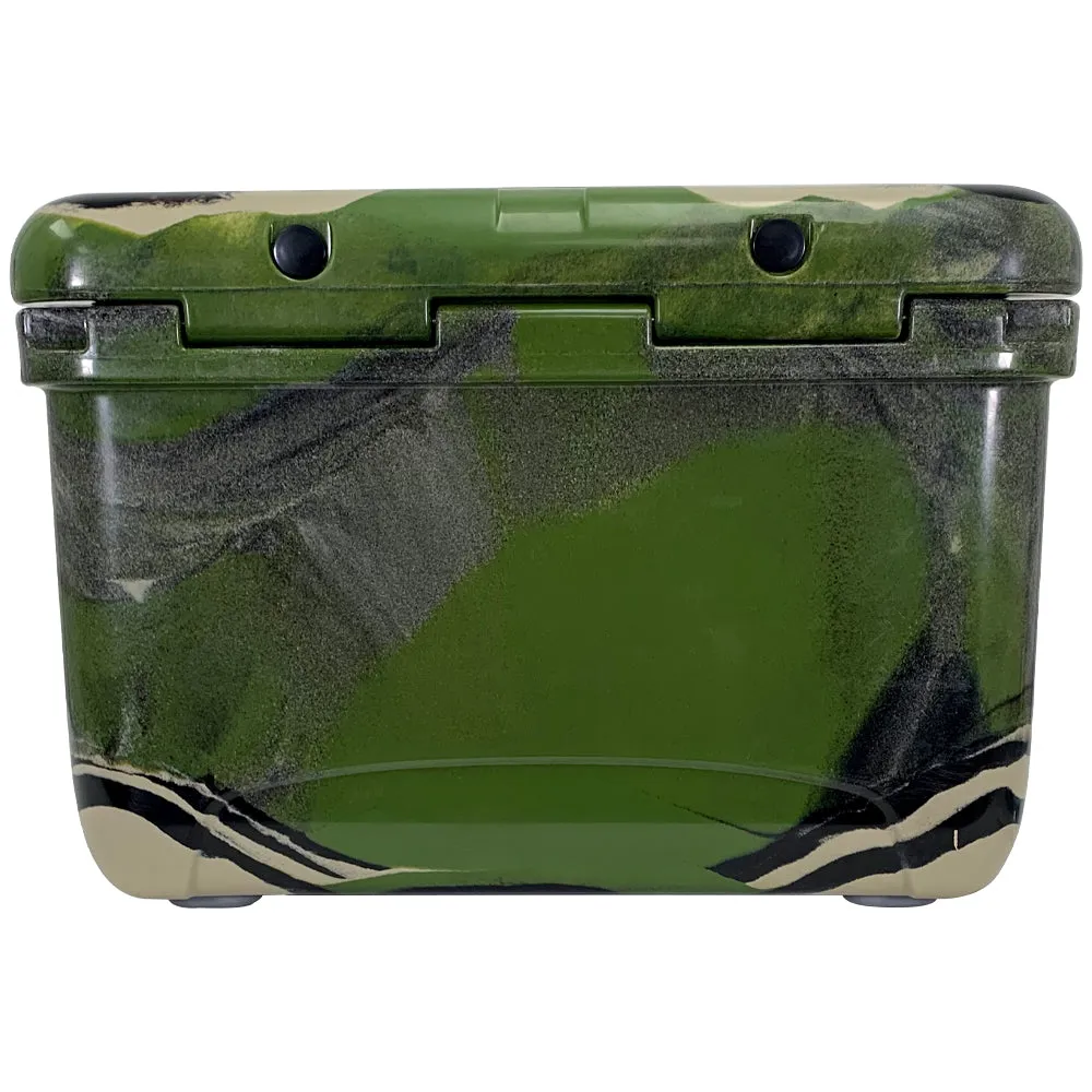 SC37WS-Camo - 37 Quart Camo Hard Cooler Box with Built-In Bluetooth Speakers