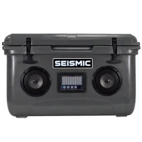 SC48WS-Gray - 48 Quart Gray Hard Cooler Box with Built-In Bluetooth Speakers