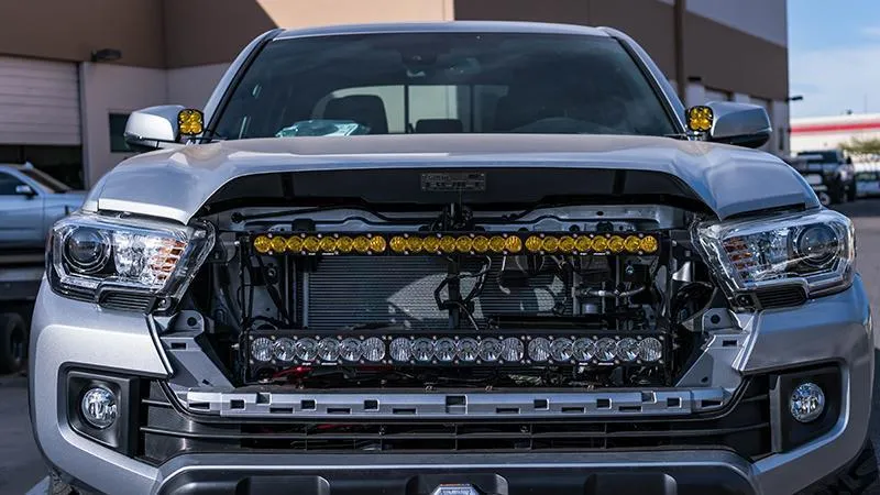 SDHQ - Behind the Grille Dual LED Light Bar Mount - 2016  Tacoma