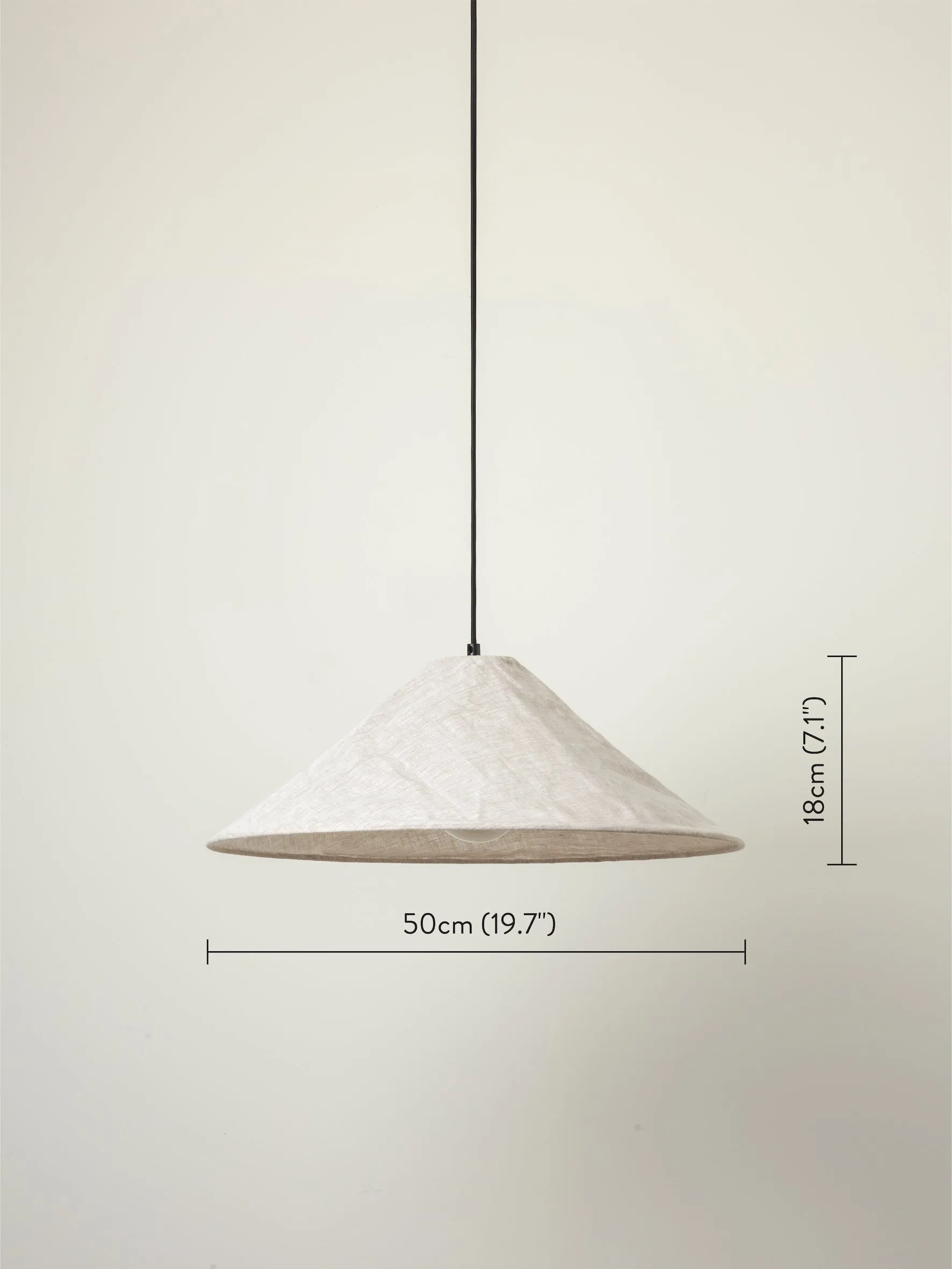 Siya - collapsible large linen shade