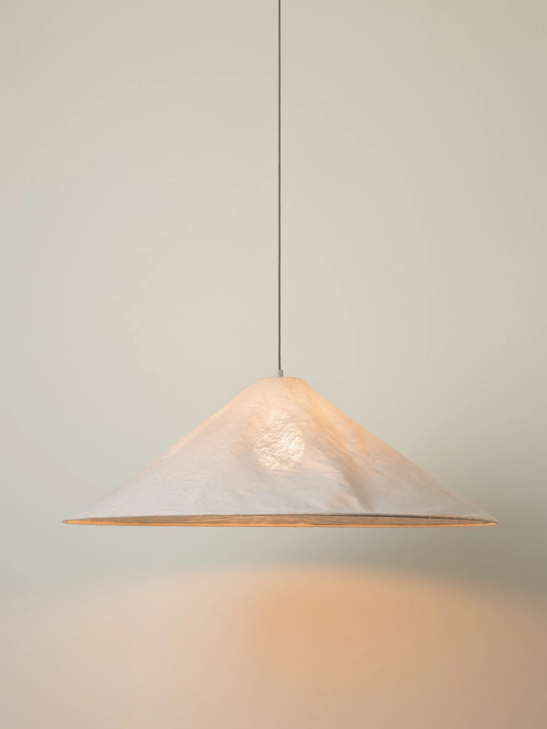Siya - collapsible oversized linen pendant