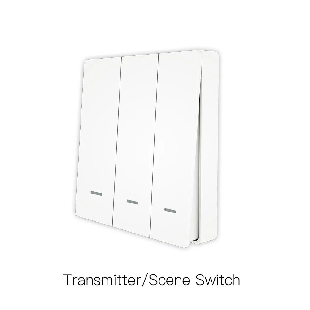 Smart ZigBee Scene Push Button Switch Single Pole Neutral Wire Optional No Capacitor