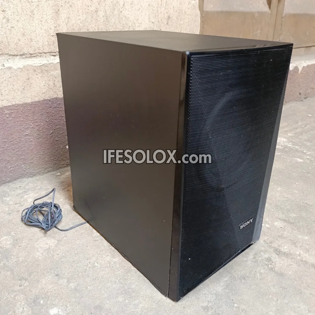 Optimize the title for this e-commerce product:

Foreign Used SONY SS-WS123 3-ohm Home Theater Passive Subwoofer