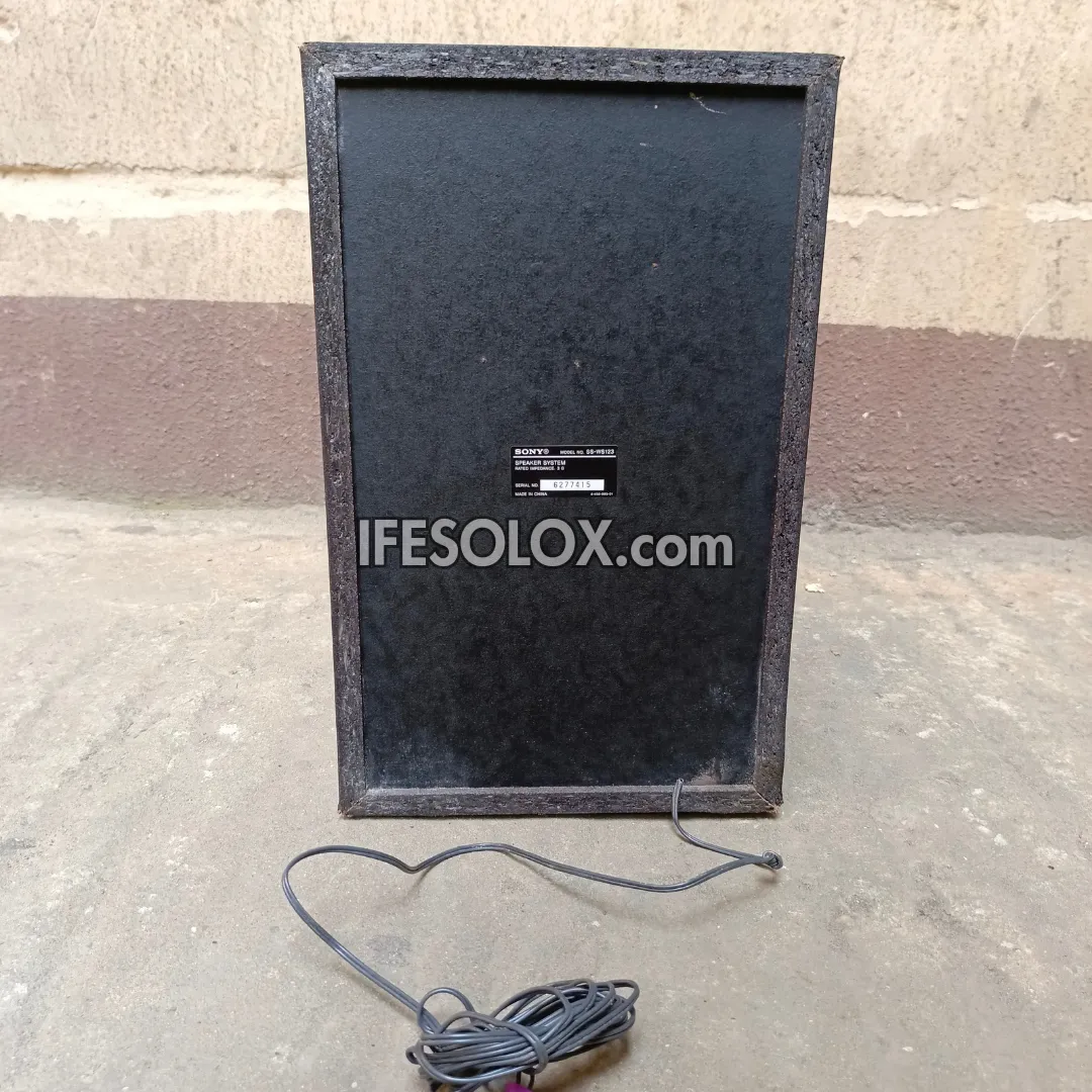 Optimize the title for this e-commerce product:

Foreign Used SONY SS-WS123 3-ohm Home Theater Passive Subwoofer