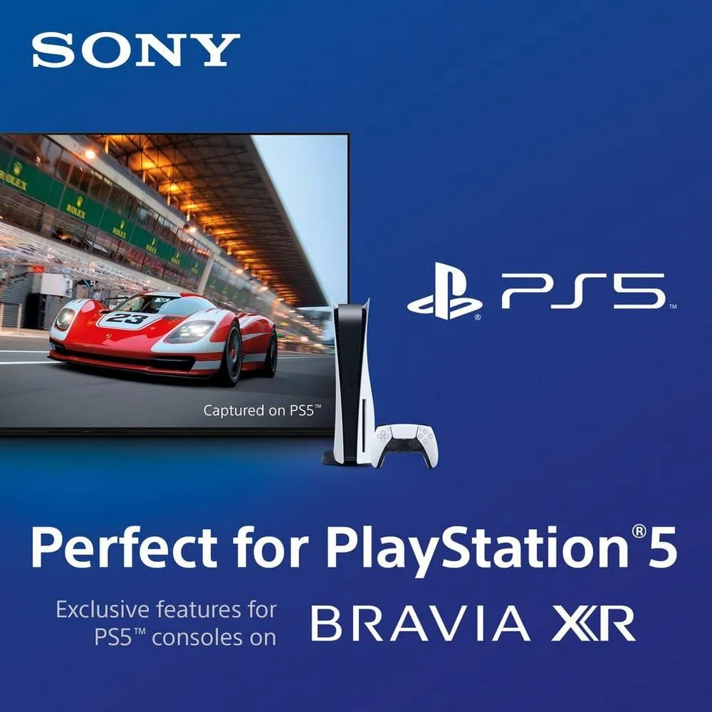 Sony XR65A75KU 65" 4K Ultra HD HDR OLED Smart TV (Google TV), 144.8cm Wide - Titanium Black