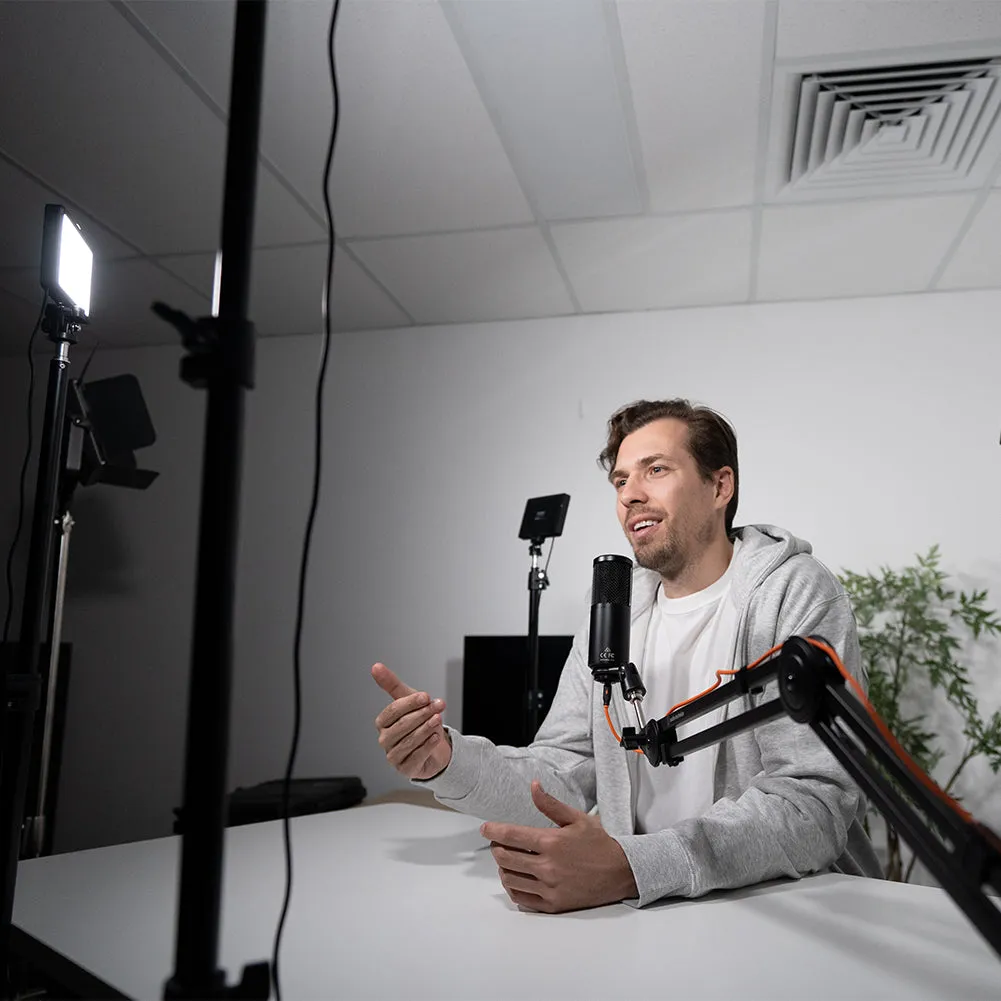 'Starter Podcast Interview Package' Vlogging Youtube Live Streaming Lighting Kit - Bundle