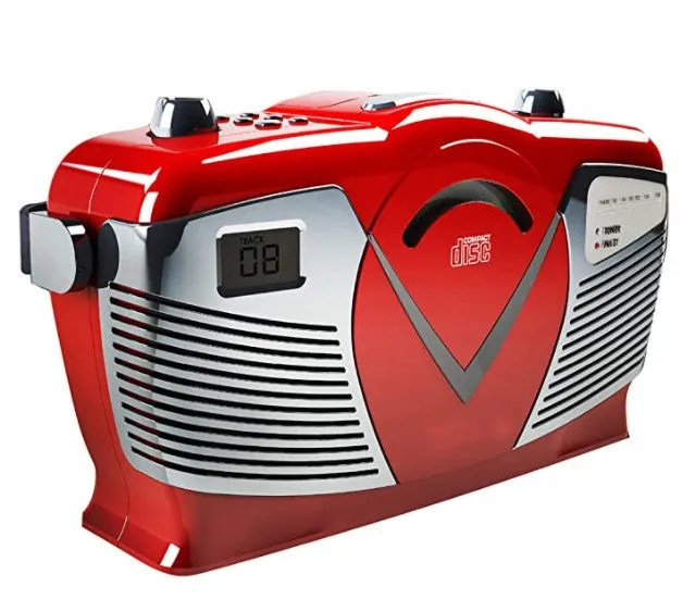 Sylvania Retro Portable CD Radio Boombox