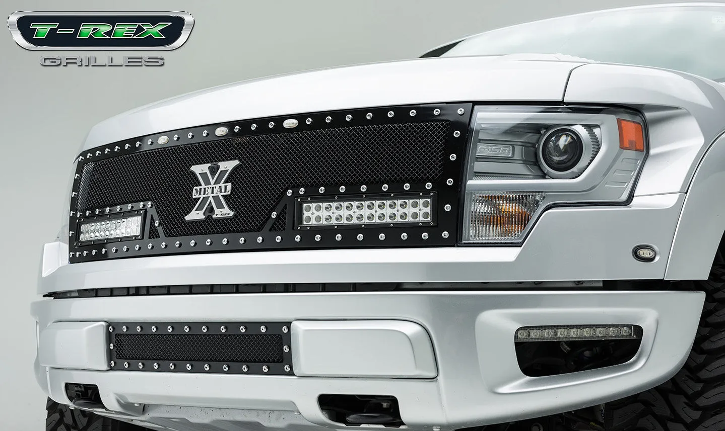 T-REX Torch Series, 1 Piece Grilles - 2010-2014 SVT Raptor