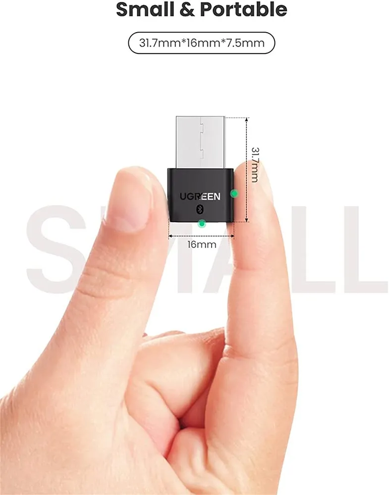 UGreen USB Bluetooth 4.0 Adapter Nano USB Wireless Dongle Plug and Play