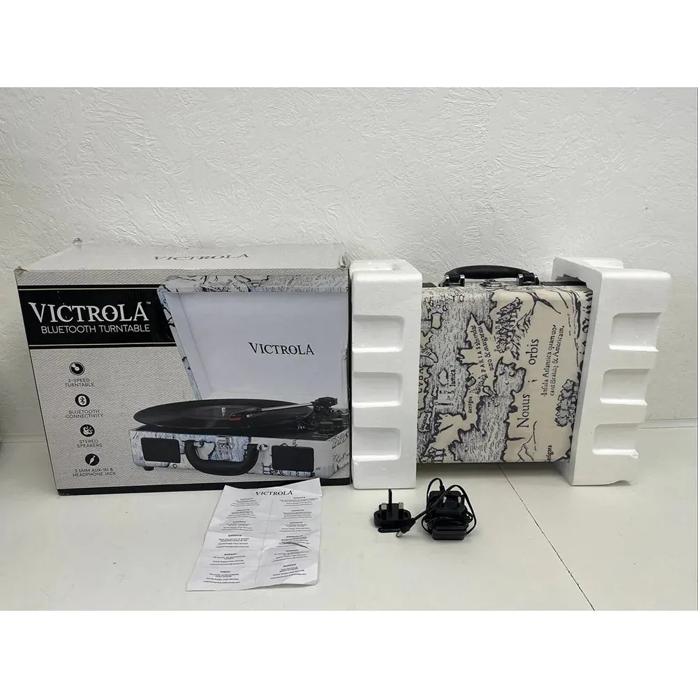 Victrola Built-in Stereo Bluetooth Portable Suitcase Record Player | VSC-550BT-BLK