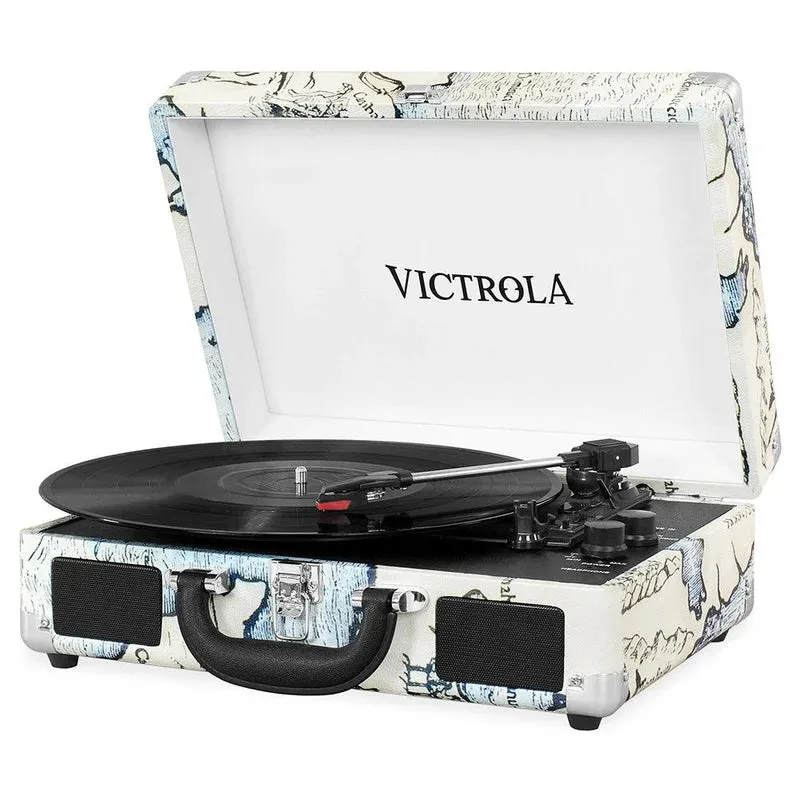 Victrola Built-in Stereo Bluetooth Portable Suitcase Record Player | VSC-550BT-BLK