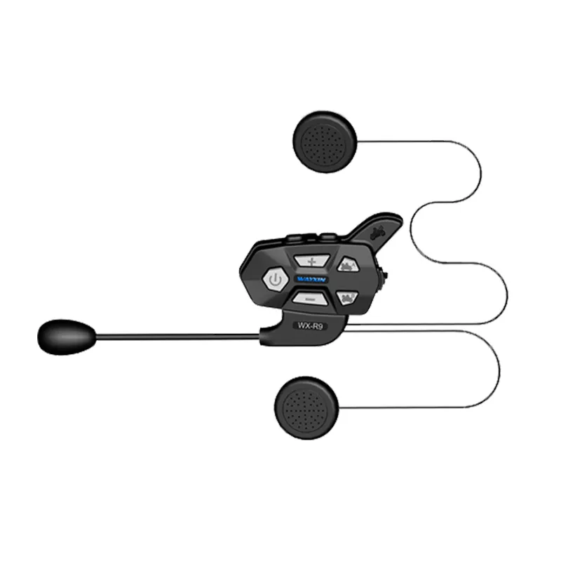 WAYXIN R9 1500M Universal Pairing Bluetooth 4 Riders Helmet Intercom Waterproof Motorcycle Full-Duplex FM Headsets Interphone