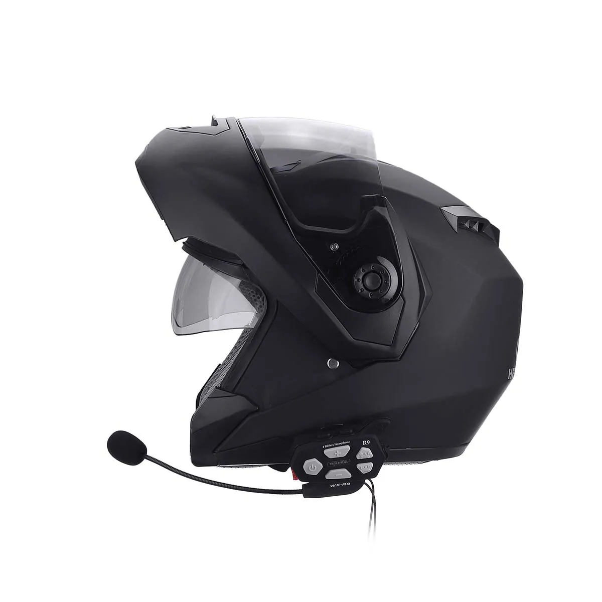 WAYXIN R9 1500M Universal Pairing Bluetooth 4 Riders Helmet Intercom Waterproof Motorcycle Full-Duplex FM Headsets Interphone