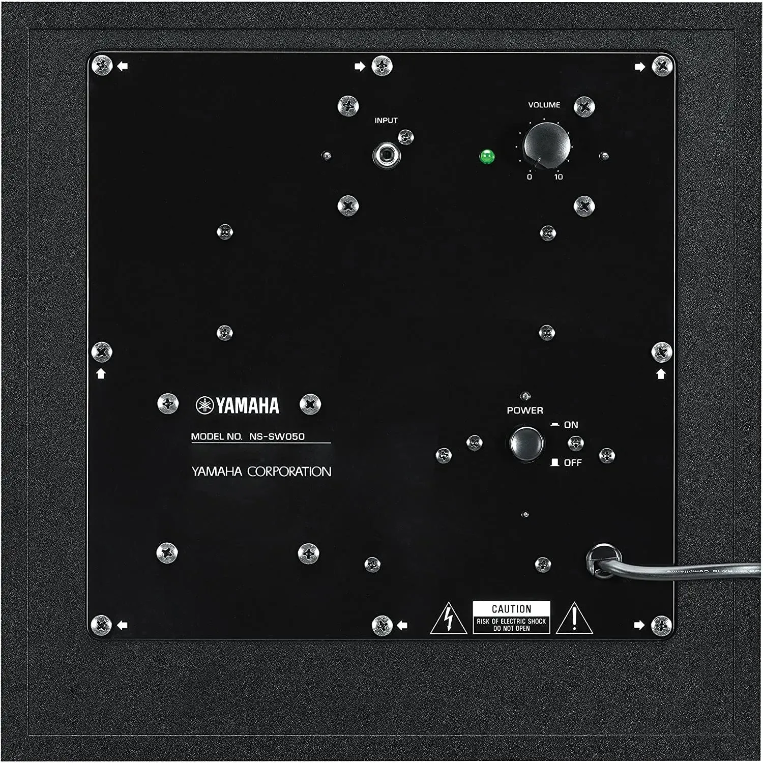 Yamaha NS-SW050BL 8" Cone Powered Subwoofer 100W 5 Ohms Stylish Black