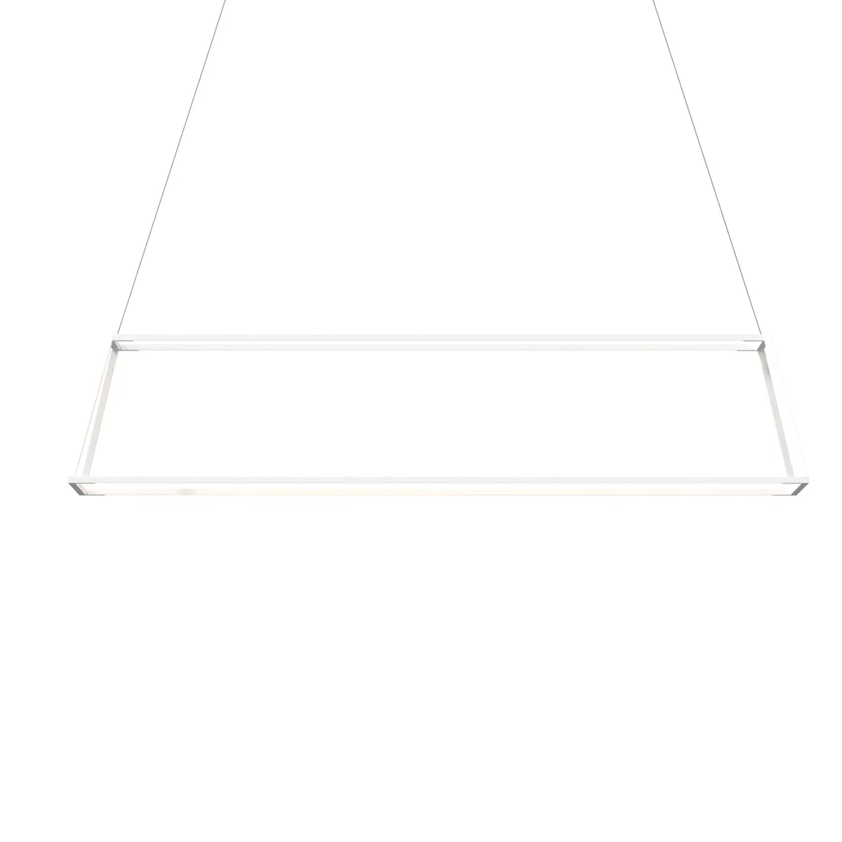 Z-Bar Rise Large Rectangle Pendant
