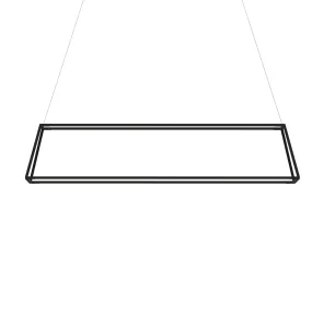 Z-Bar Rise Large Rectangle Pendant