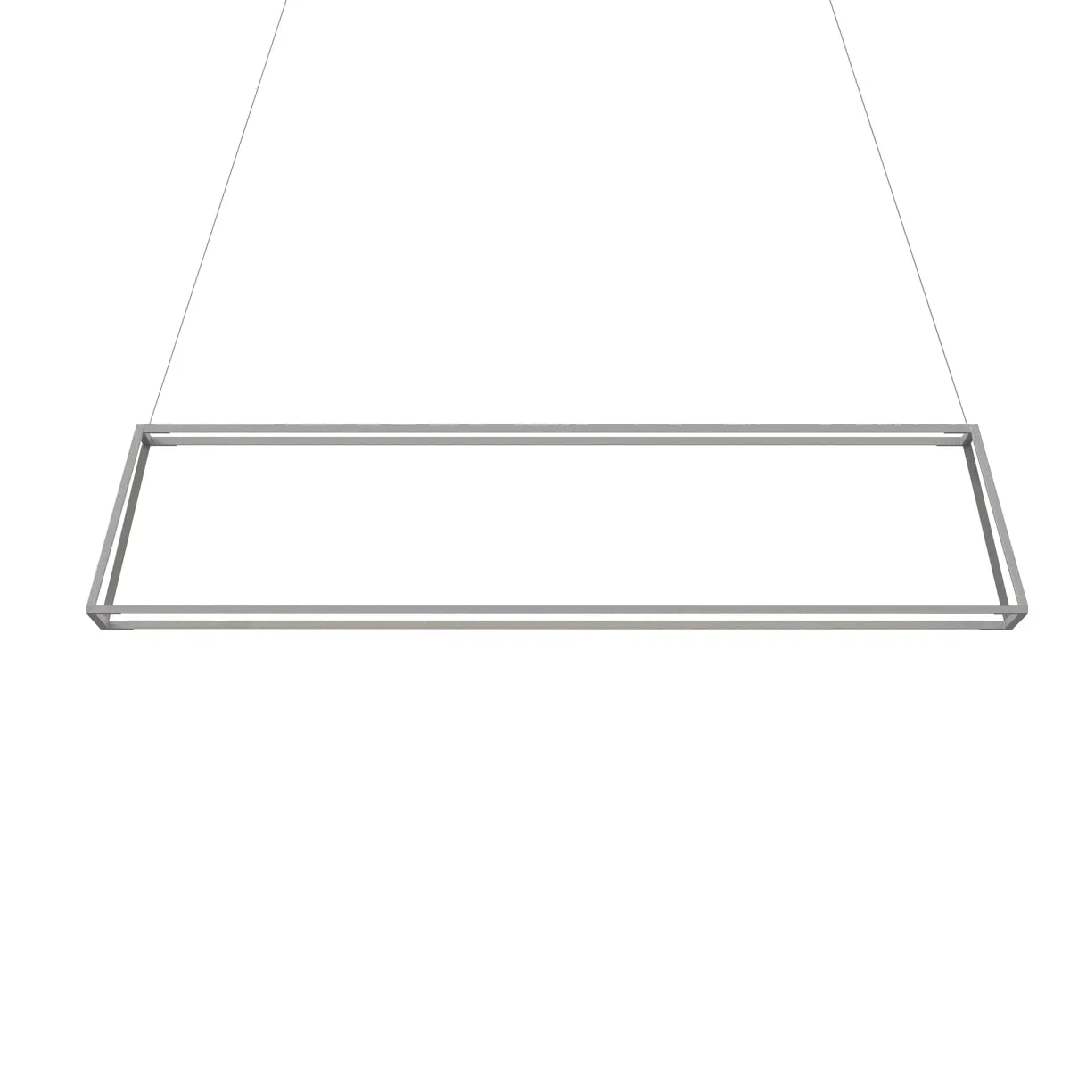 Z-Bar Rise Large Rectangle Pendant