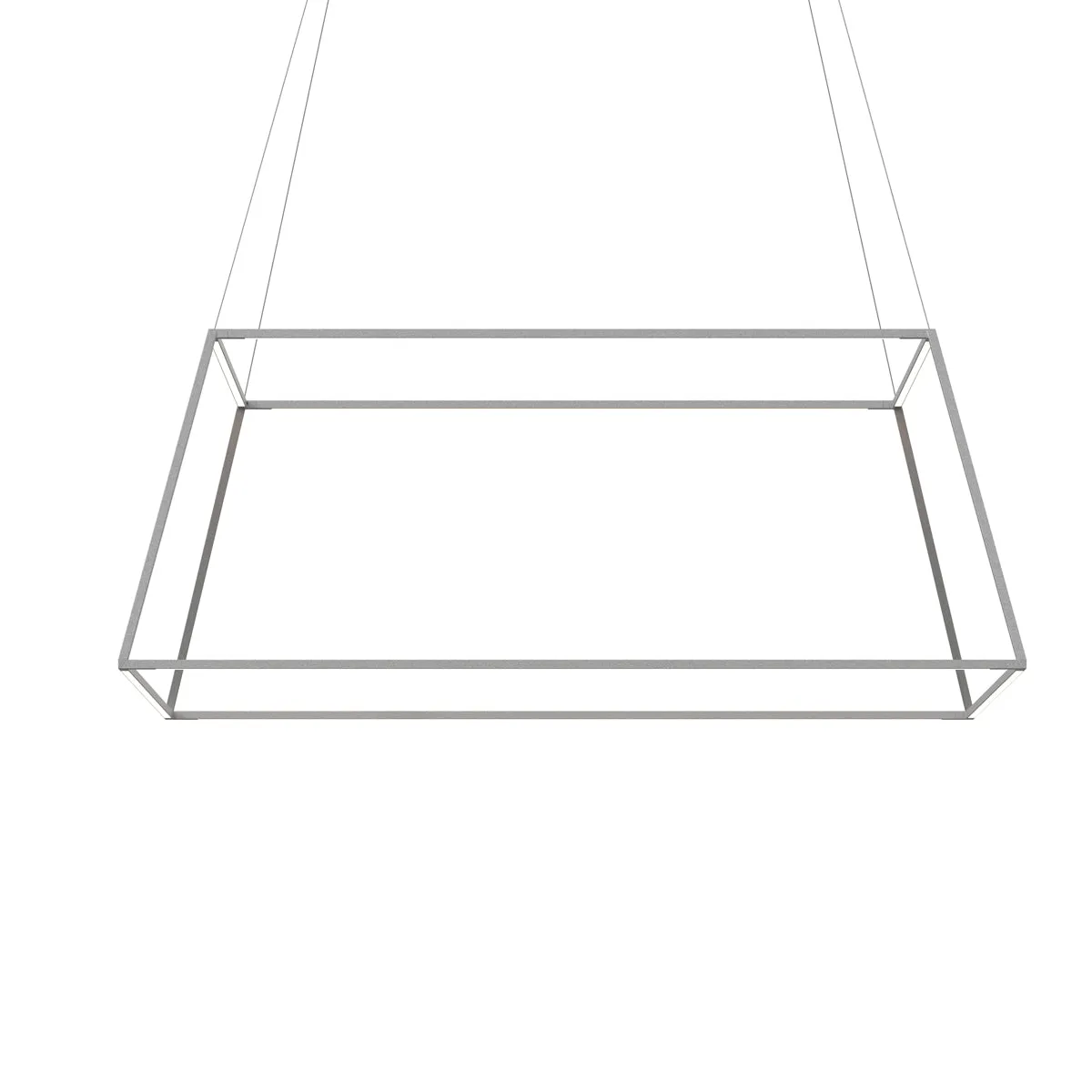 Z-Bar Rise Large Square Pendant