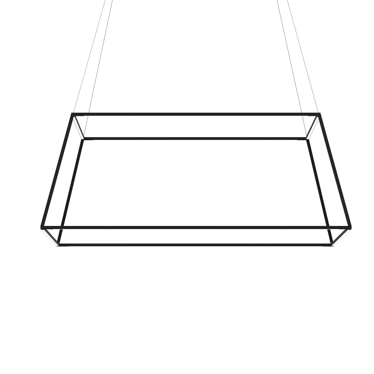 Z-Bar Rise Large Square Pendant