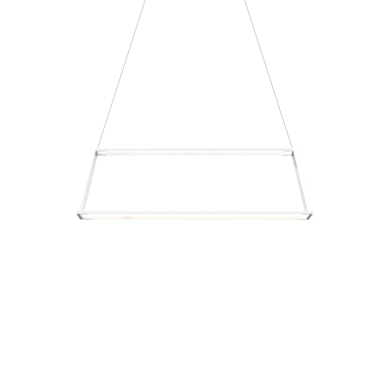 Z-Bar Rise Small Rectangle Pendant